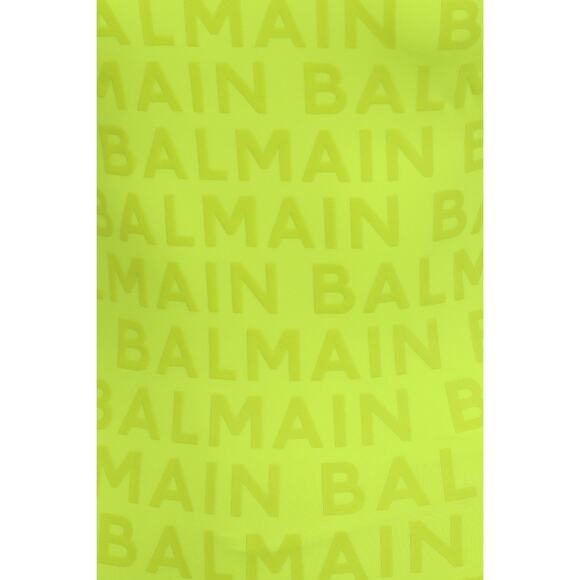 Balmain Logo One Piece Swimsuit - S Bright Neon - Picture 5 of 5